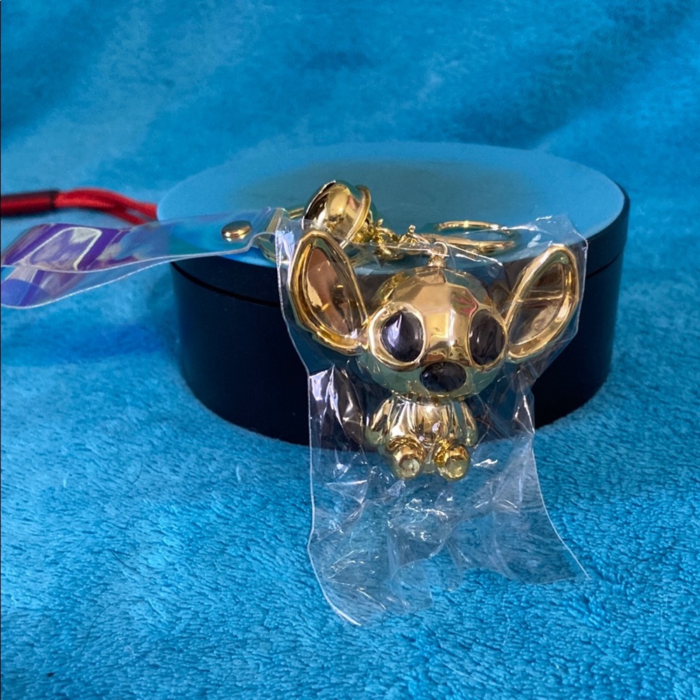Gold Stitch Keychain